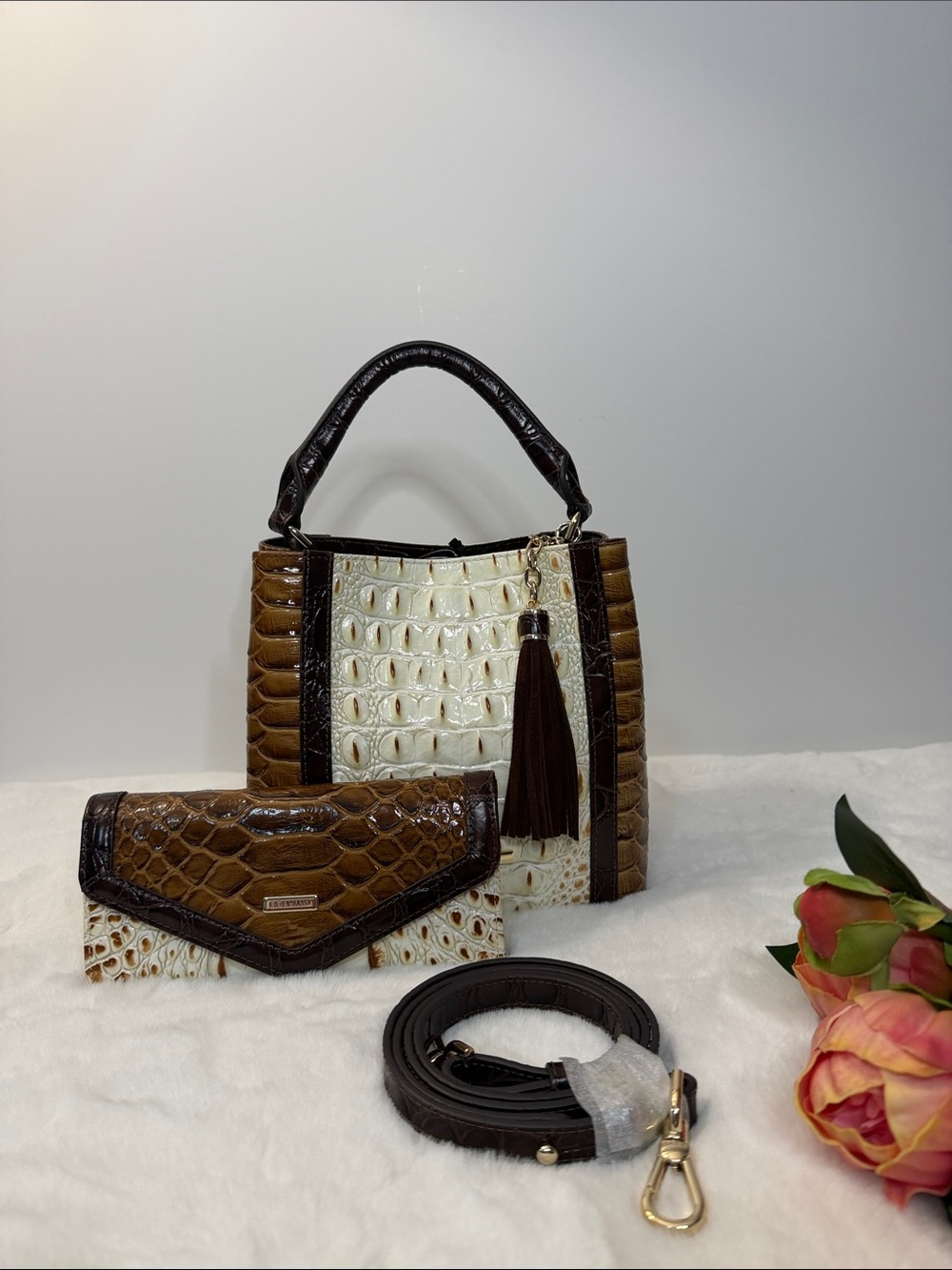 Brahmin Mini Amelia and Veronica wallet set in Multi Rambla